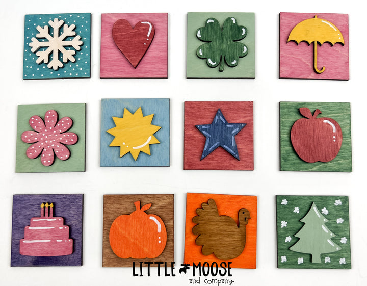 Mini Square Insert - seasonal shapes