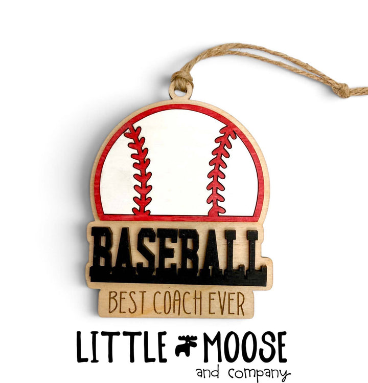 Ornament - baseball Best Coach Ever
