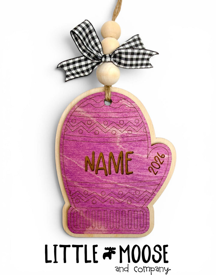 Ornament - personalized winter mitten
