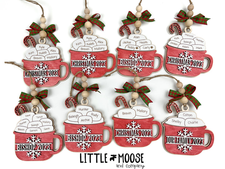 Ornament - Personalized Family Marshmallows Hot Cocoa Mug