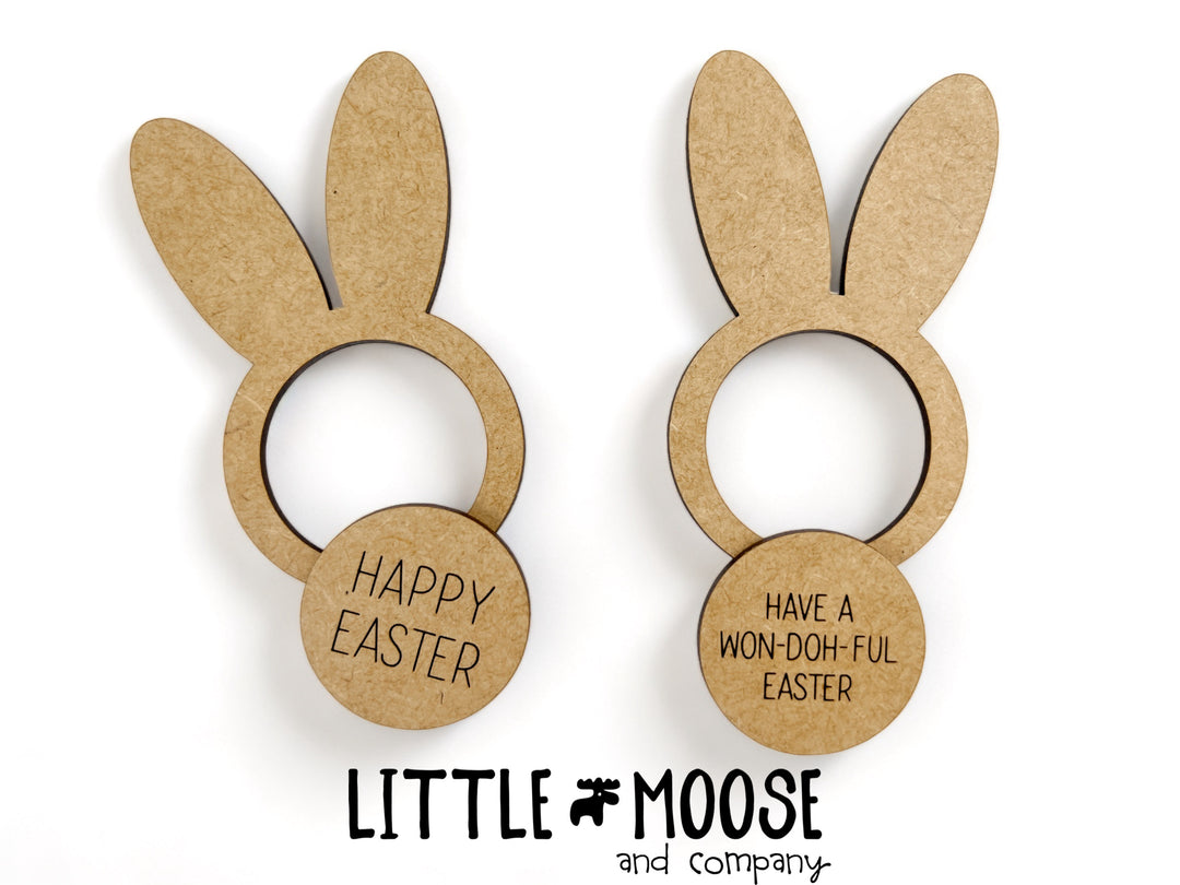 Playdoh holder - round bunny ears