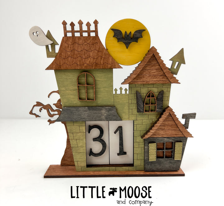 Countdown - Mini Square Interchangeable - Haunted House Frame