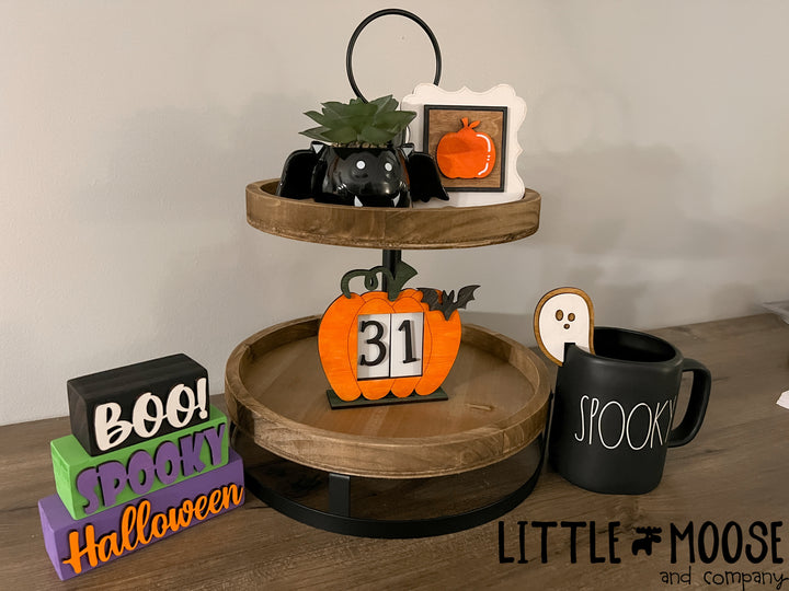 Countdown - Mini Square Interchangeable - Pumpkin Frame