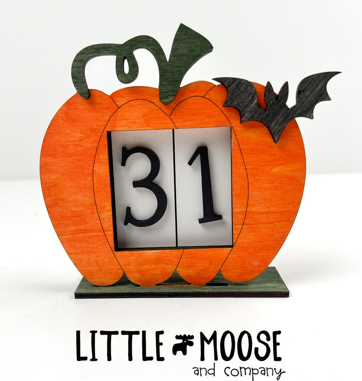Countdown - Mini Square Interchangeable - Pumpkin Frame