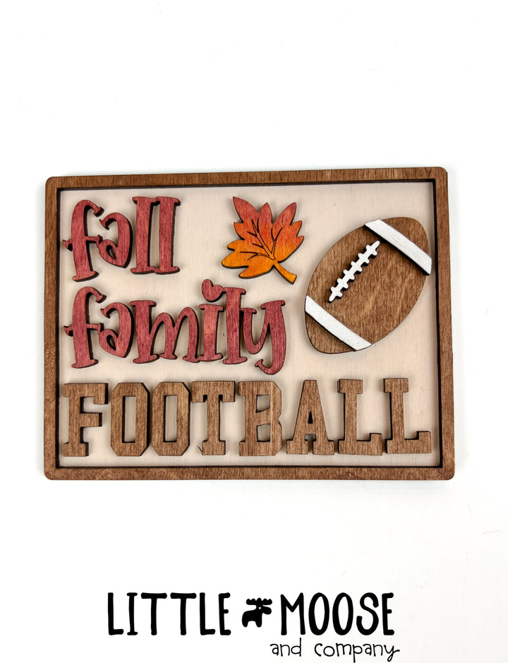 Tiered Tray - Fall Football