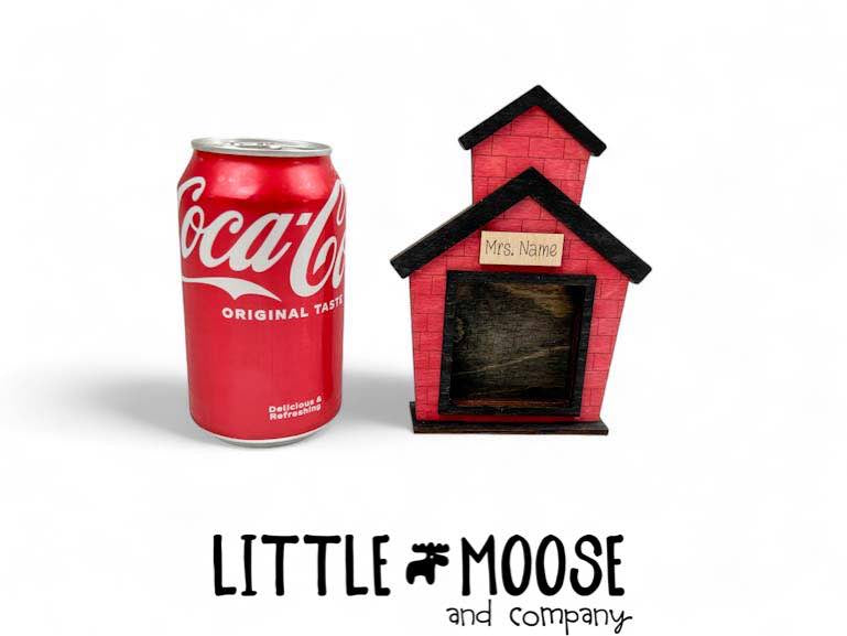 Mini School House Frame Interchangeable - mini square inserts