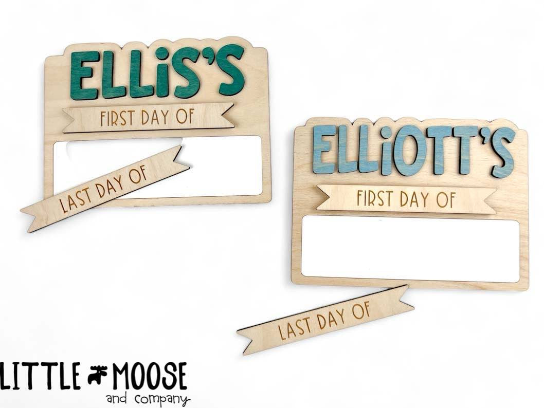 First/Last Day of School sign - personalized