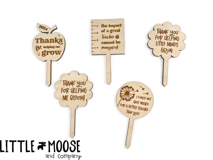 Teacher Appreciation plant stake - 5 designs