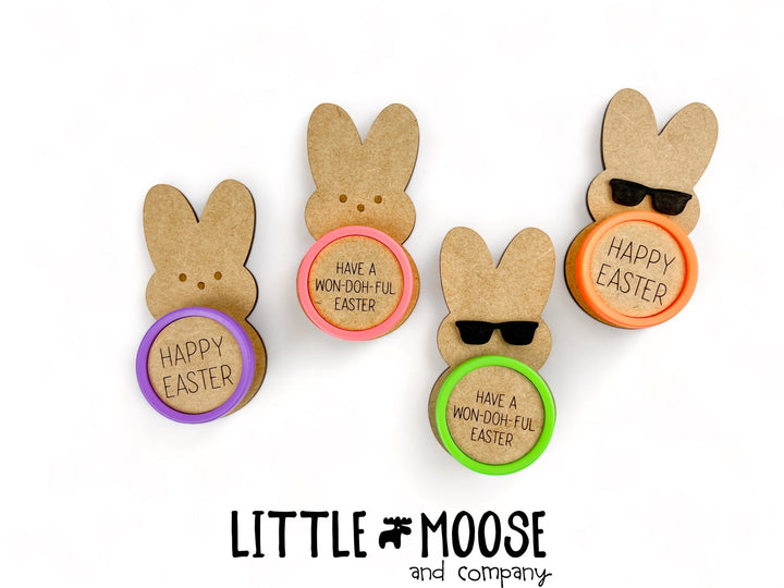 Playdoh holder - Marshmallow Bunny