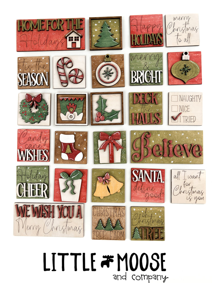 Mini Square Insert - Christmas Trees
