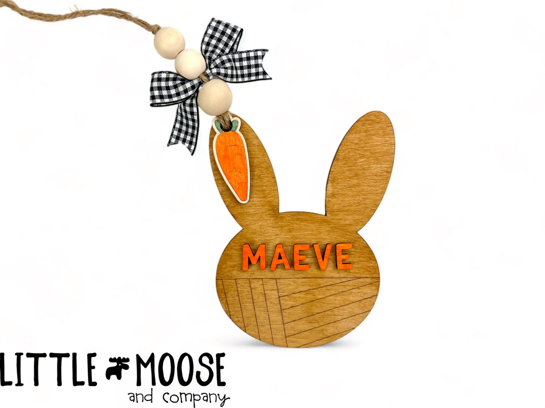 Tag - personalized bunny head