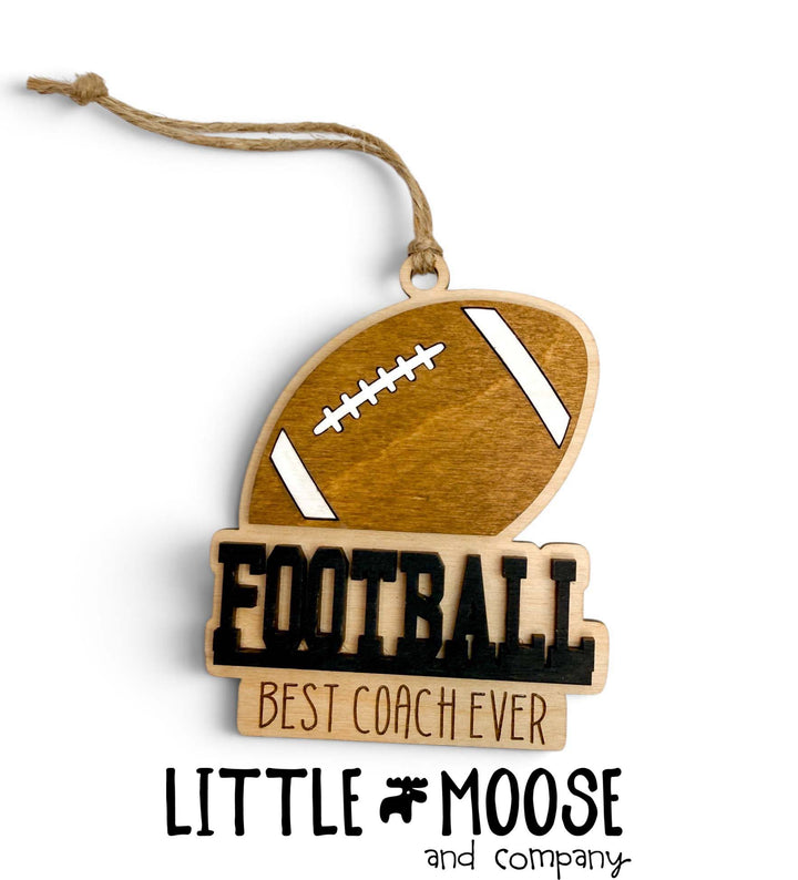 Ornament - football Best Coach Ever