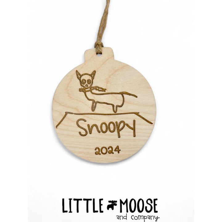 Ornament - dated child’s signature