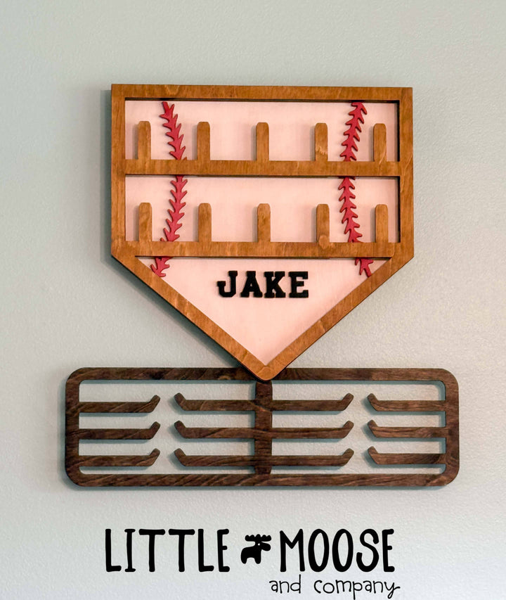 Home Plate Ring AND Medal holder (softball and baseball available)