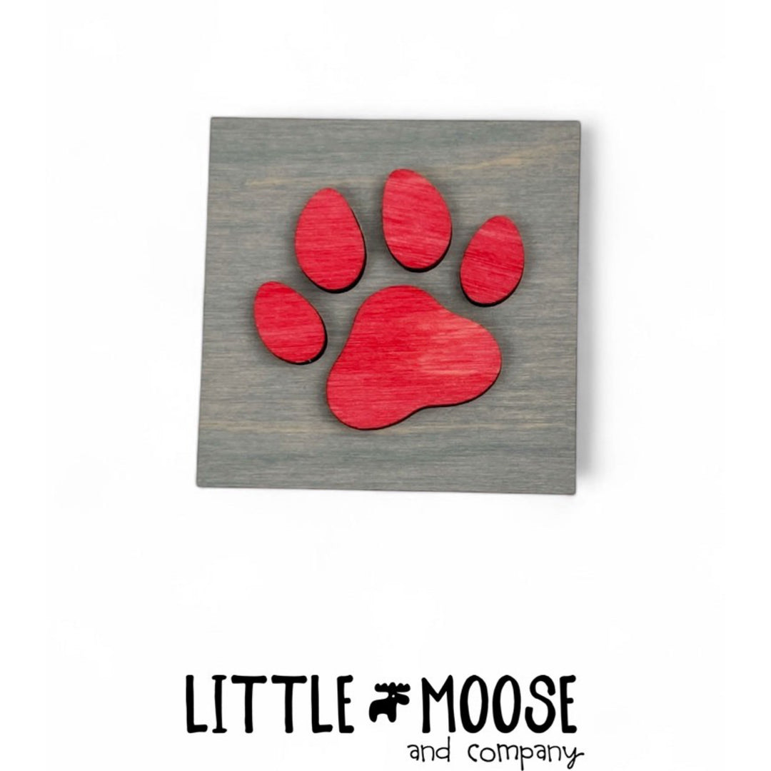 Mini Square Insert - Paw Print