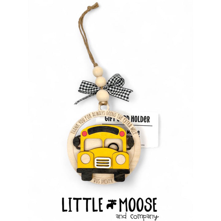 Ornament - Gift Card Holder - Bus driver