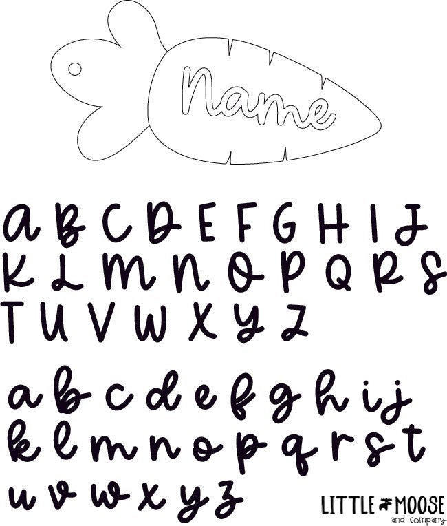 Tag - personalized carrot