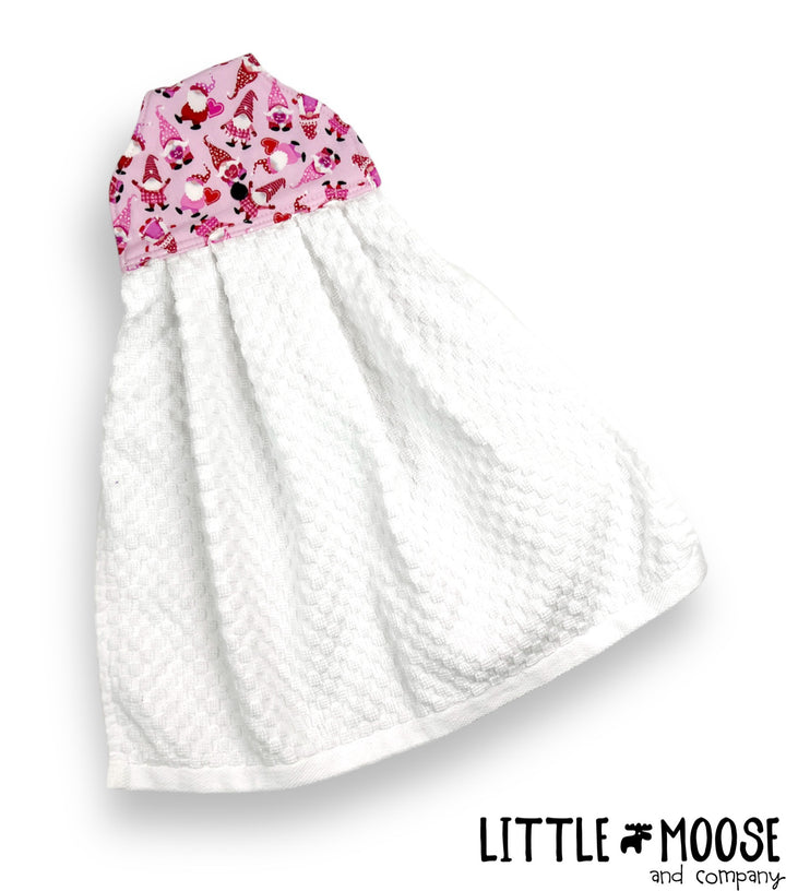 RTS - Hanging Towel - pink gnomes