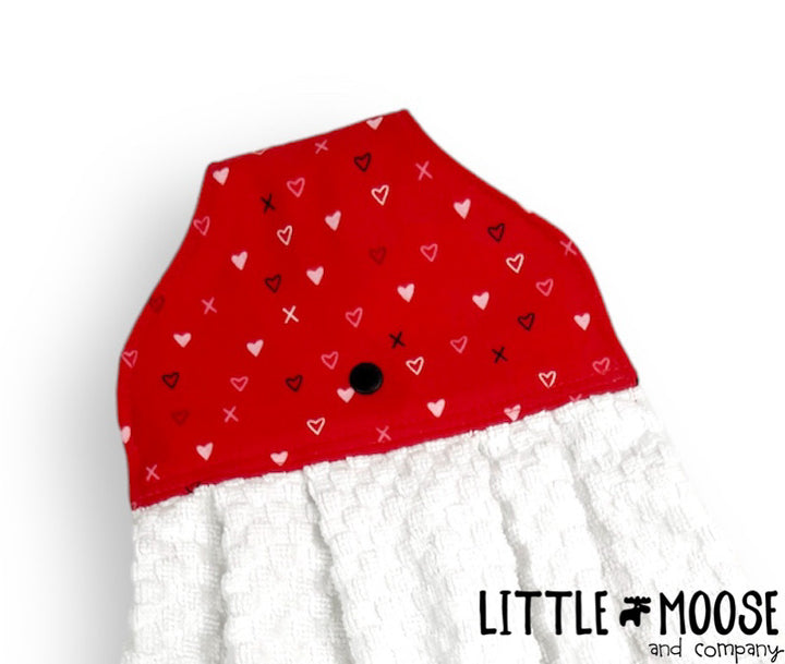 RTS - Hanging Towel - red X &amp; O