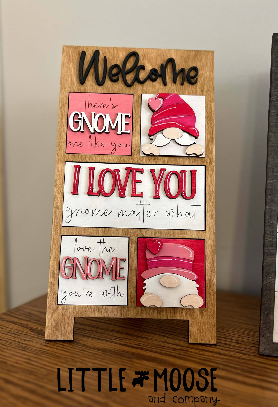 Mini Square Insert - gnome valentines