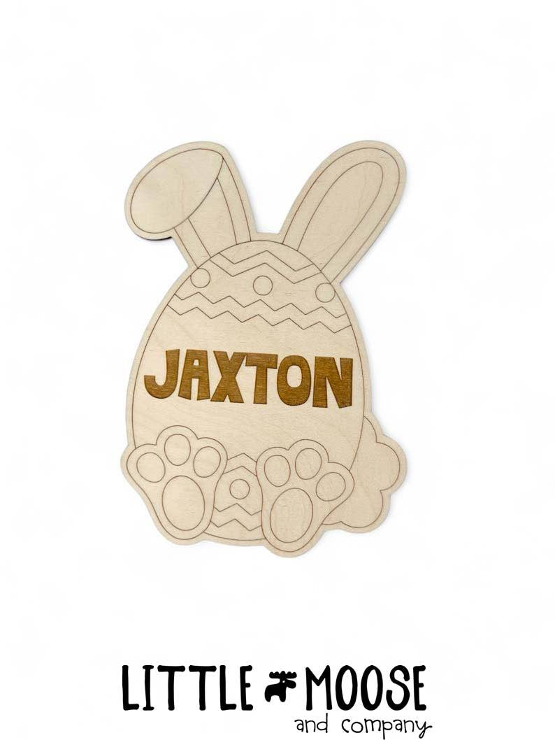 Color Me Kit - Personalized LARGE bunny egg