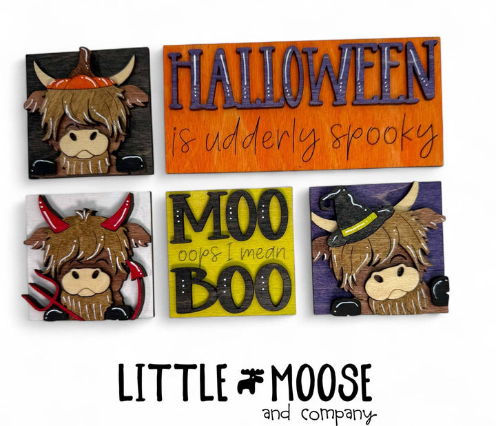 Mini Square Insert - highland halloween