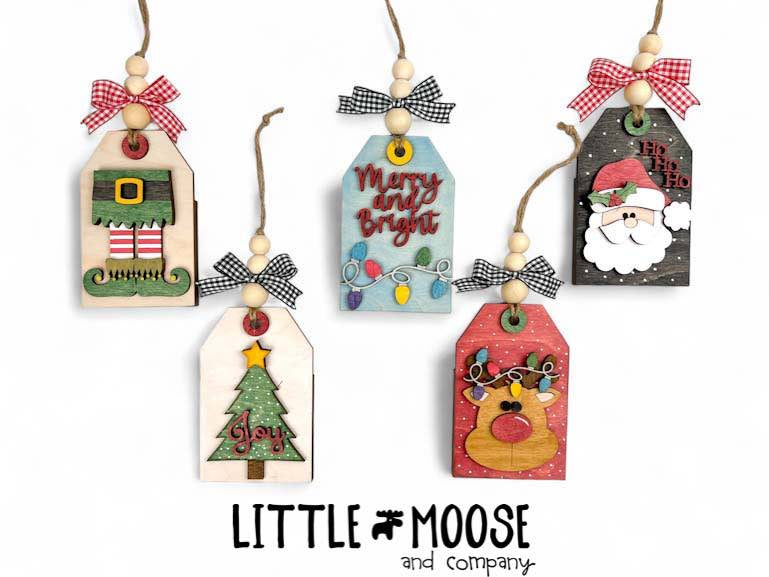 Ornament - Gift Card Holder - merry &amp; bright tag