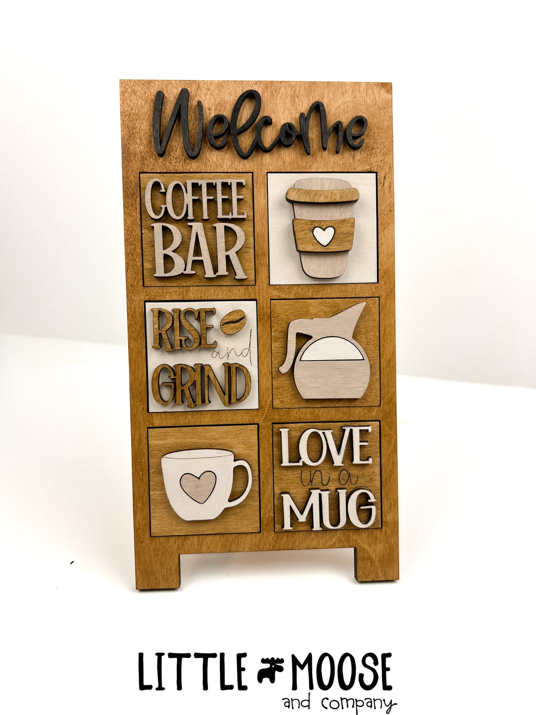 Welcome Sandwich Board Interchangeable - mini square inserts