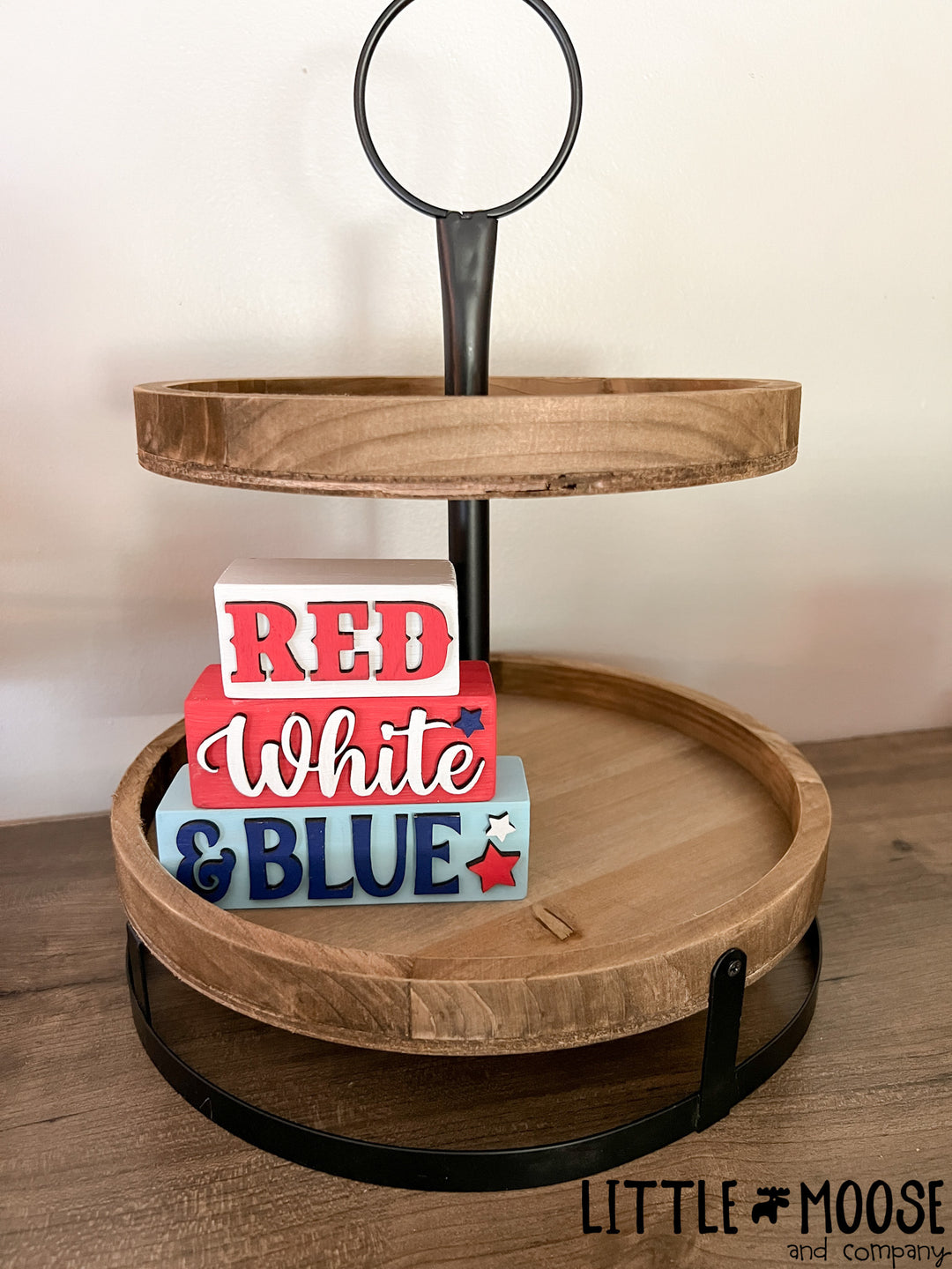 Word stacker - Red, White &amp; Blue