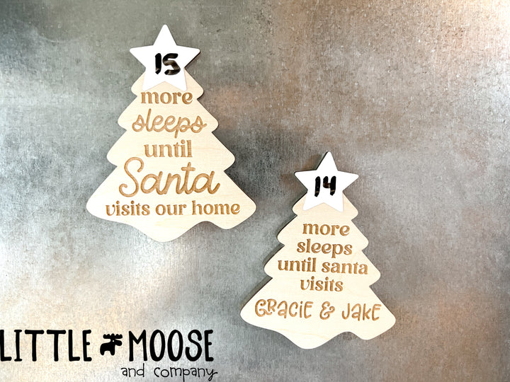 Countdown - Magnet - More Sleeps until Santa visits Our Home
