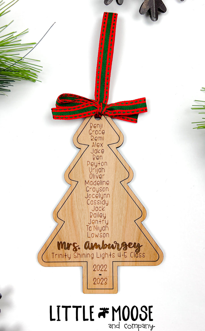 Ornament - Class roster tree