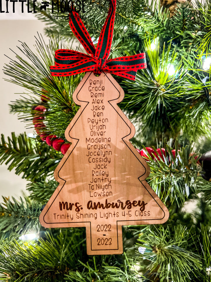 Ornament - Class roster tree