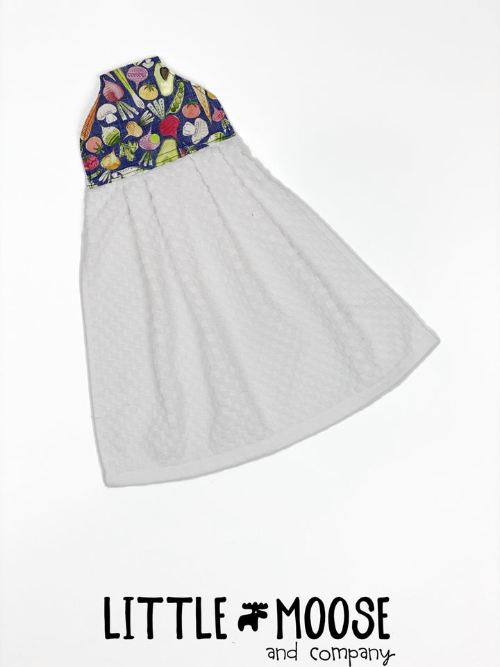 RTS - Hanging Towel - tossed veggies