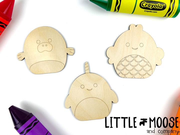 Color Me Kit - Squishy Friends - Sea Creatures