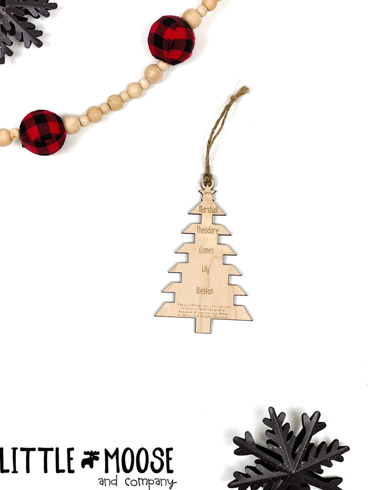 ornament tree WMG 5 names